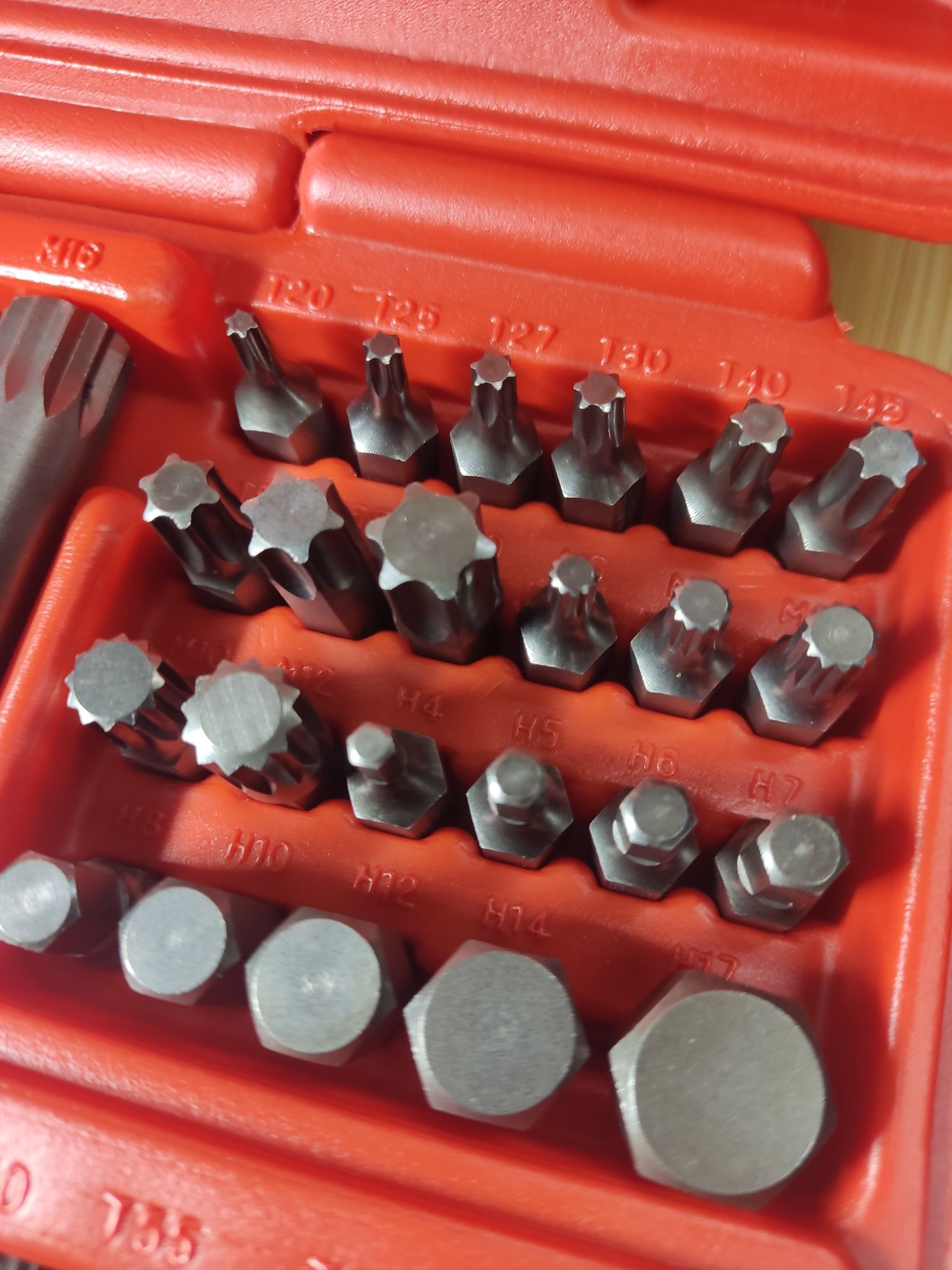 Набор бит TORX, HEX, SPLINE 58ед. Набір біт 3509 JTC