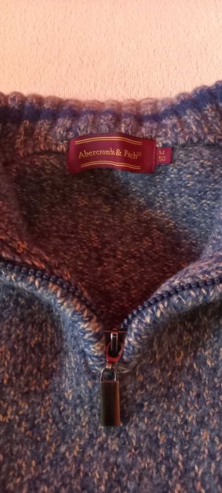ABERCROMBIE & FITCH sweter wełniany gruby ciepły