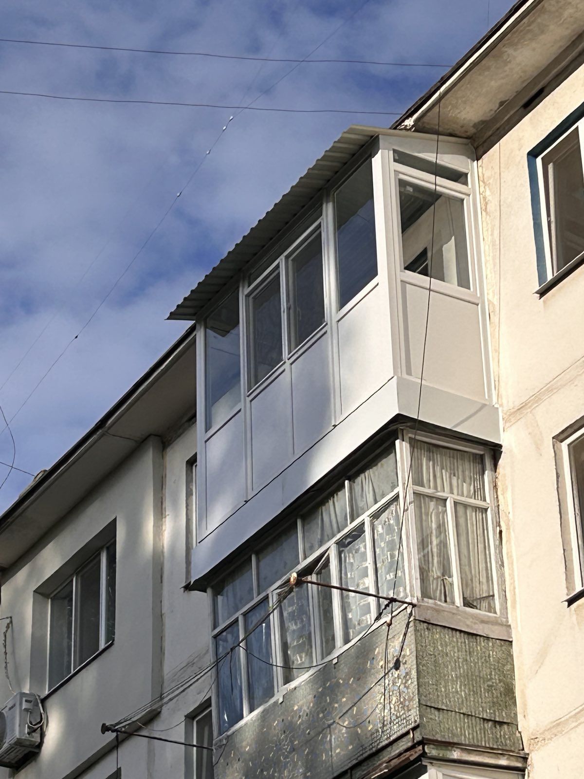 Установка балкону. Вихід на балкон. Французький балкон Полтава.