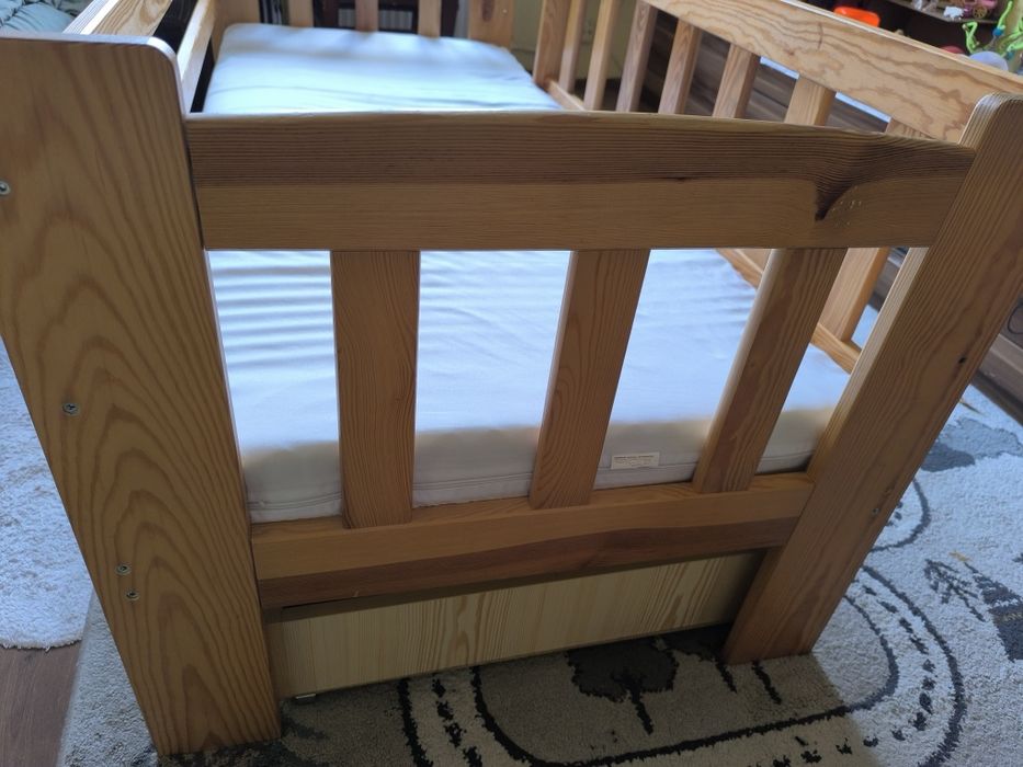 Łóżko dziecięce + materac, 75*165