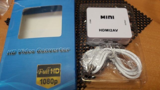 Преобразователь конвертер HDMI2AV адаптер HDMI->тюльпаны/AV /HDMI2RCA