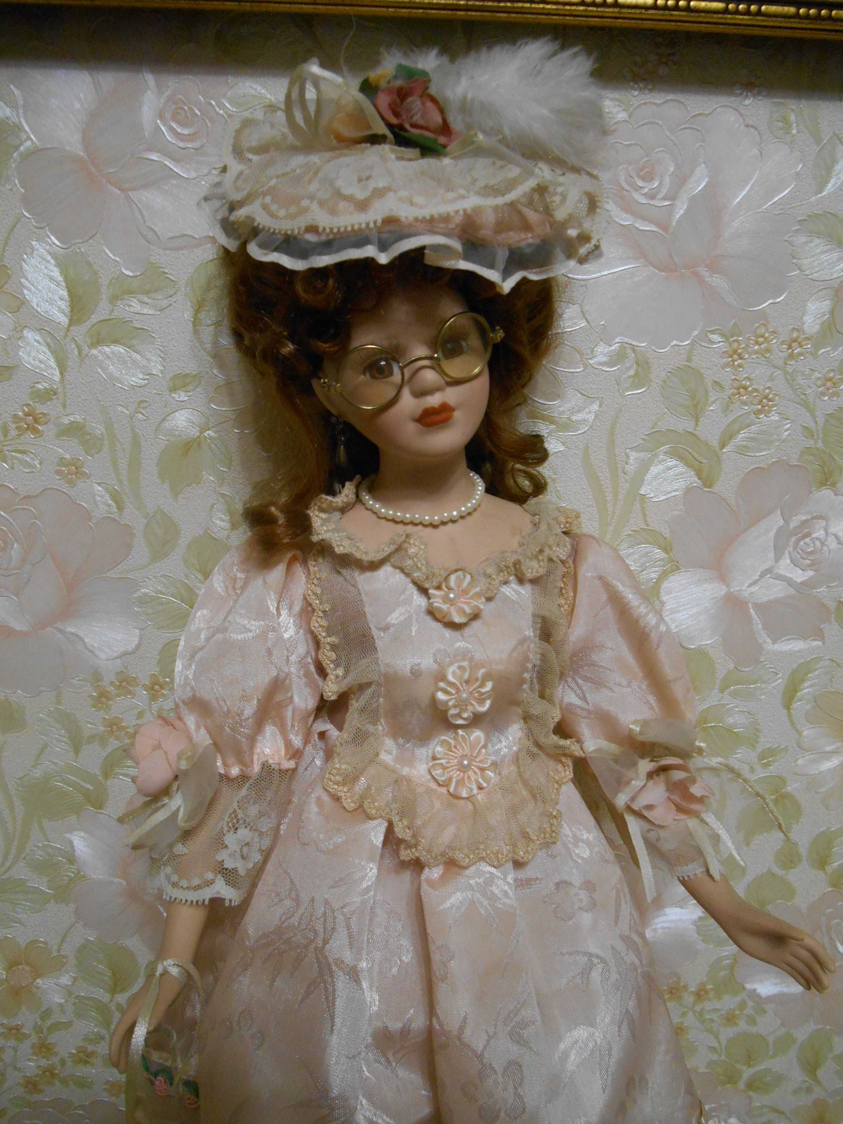 Фарфоровая винтажная кукла, Германия, 45 см.