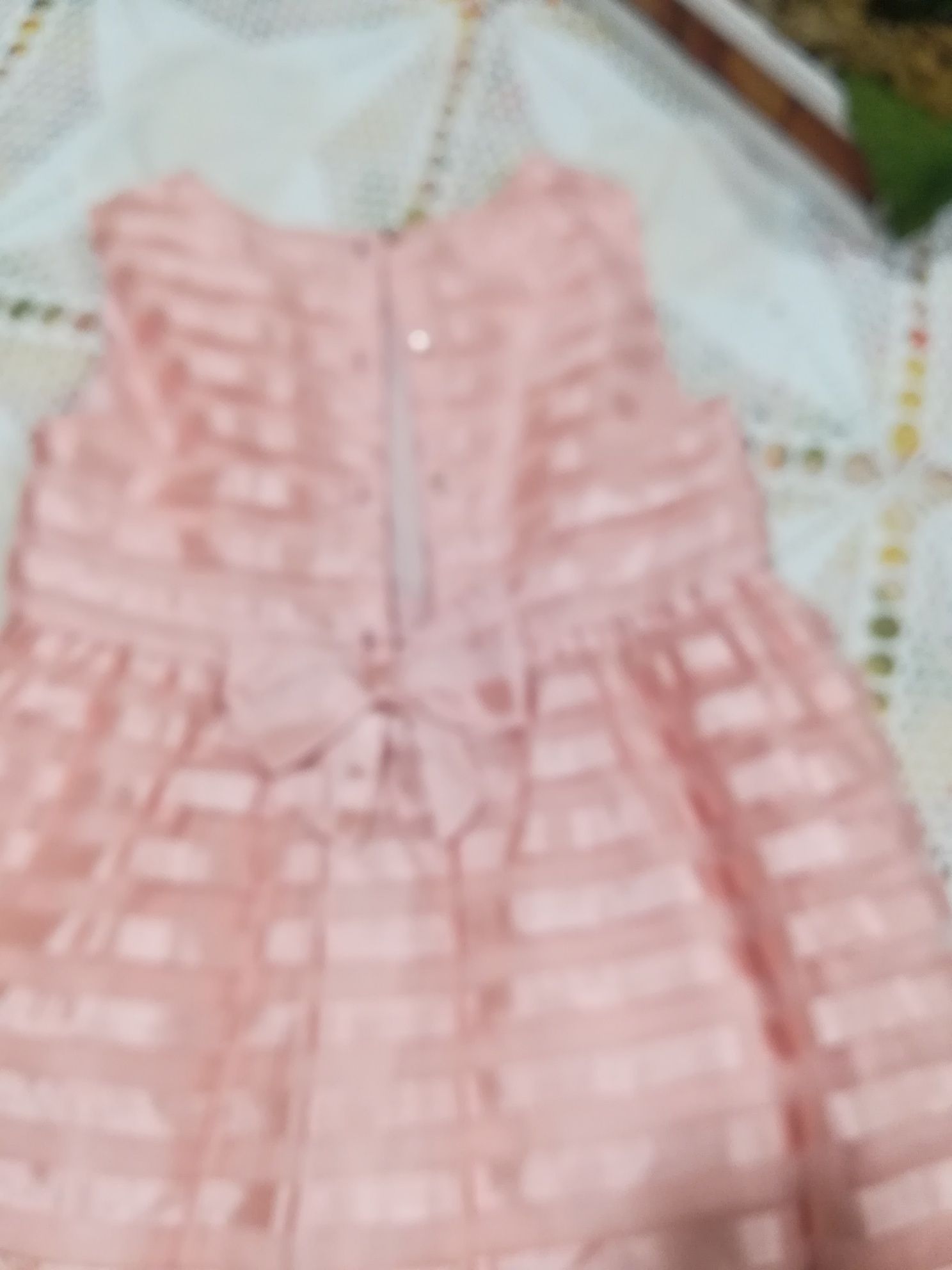 Vestido em seda rosa