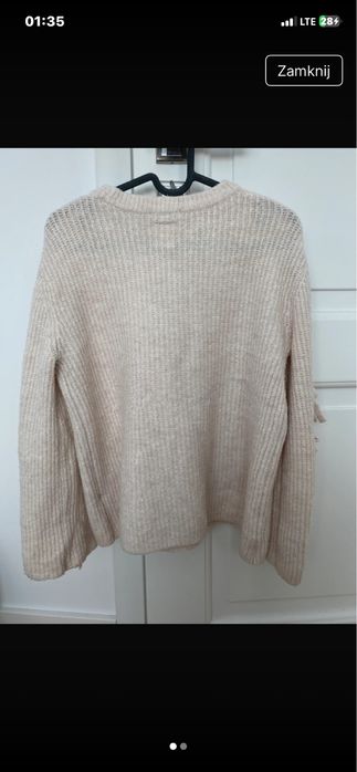 sweter z fredzlami/kokardkami