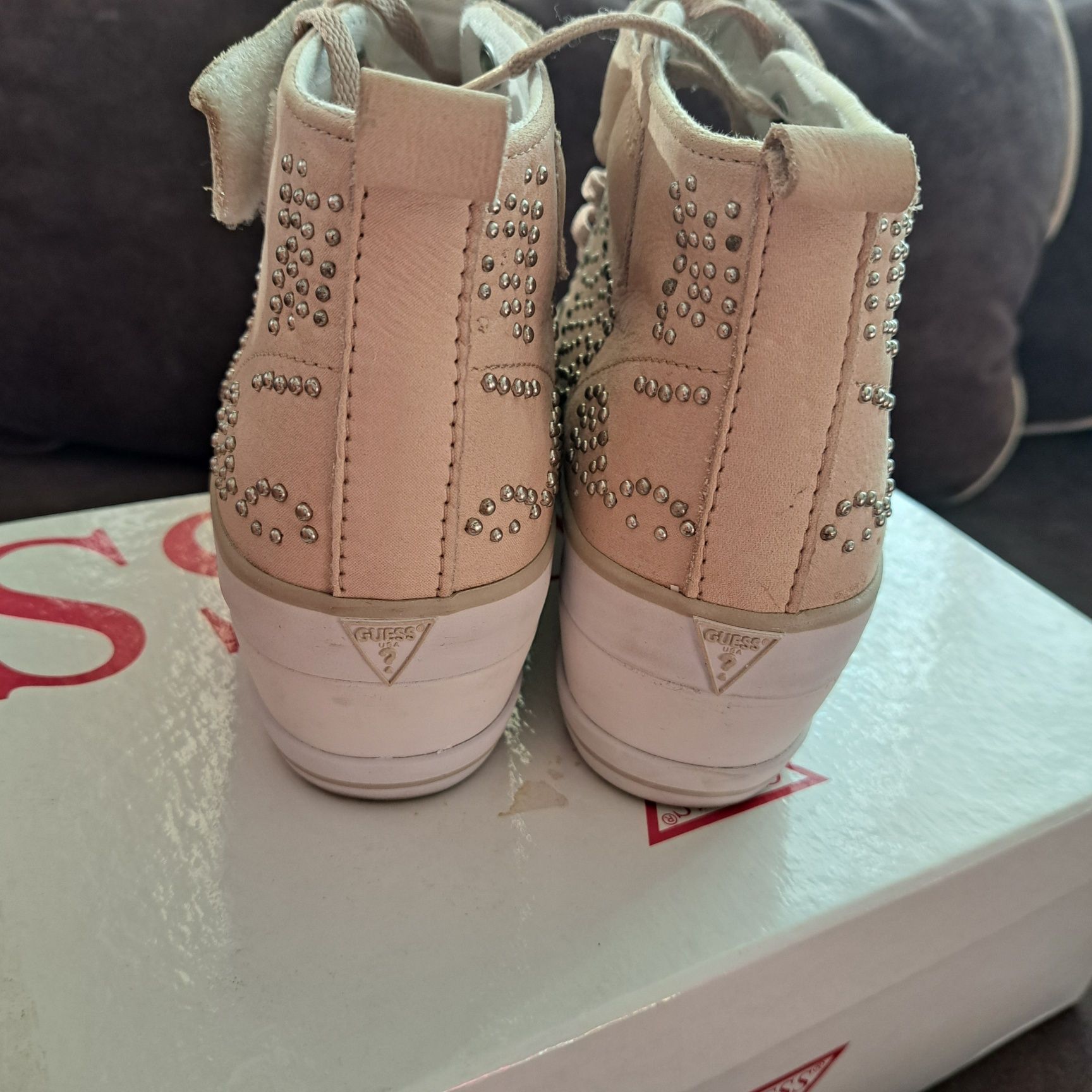Trampki sneakersy wysokie Guess rozm. 38