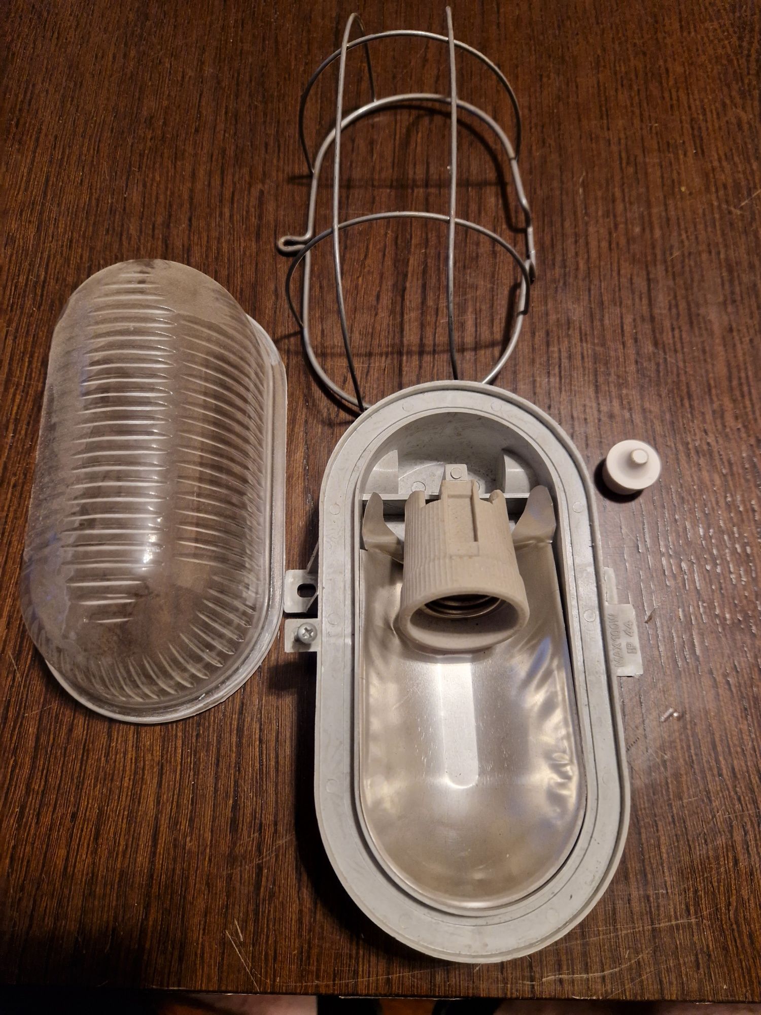 Klosz szklany osłona plastikowa Oval max 100W