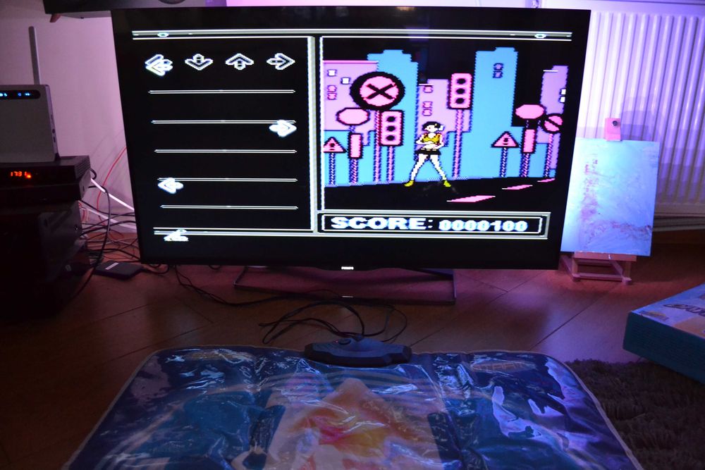 Dance Party gra elektroniczna mata do tańczenia 8 bit klasyka