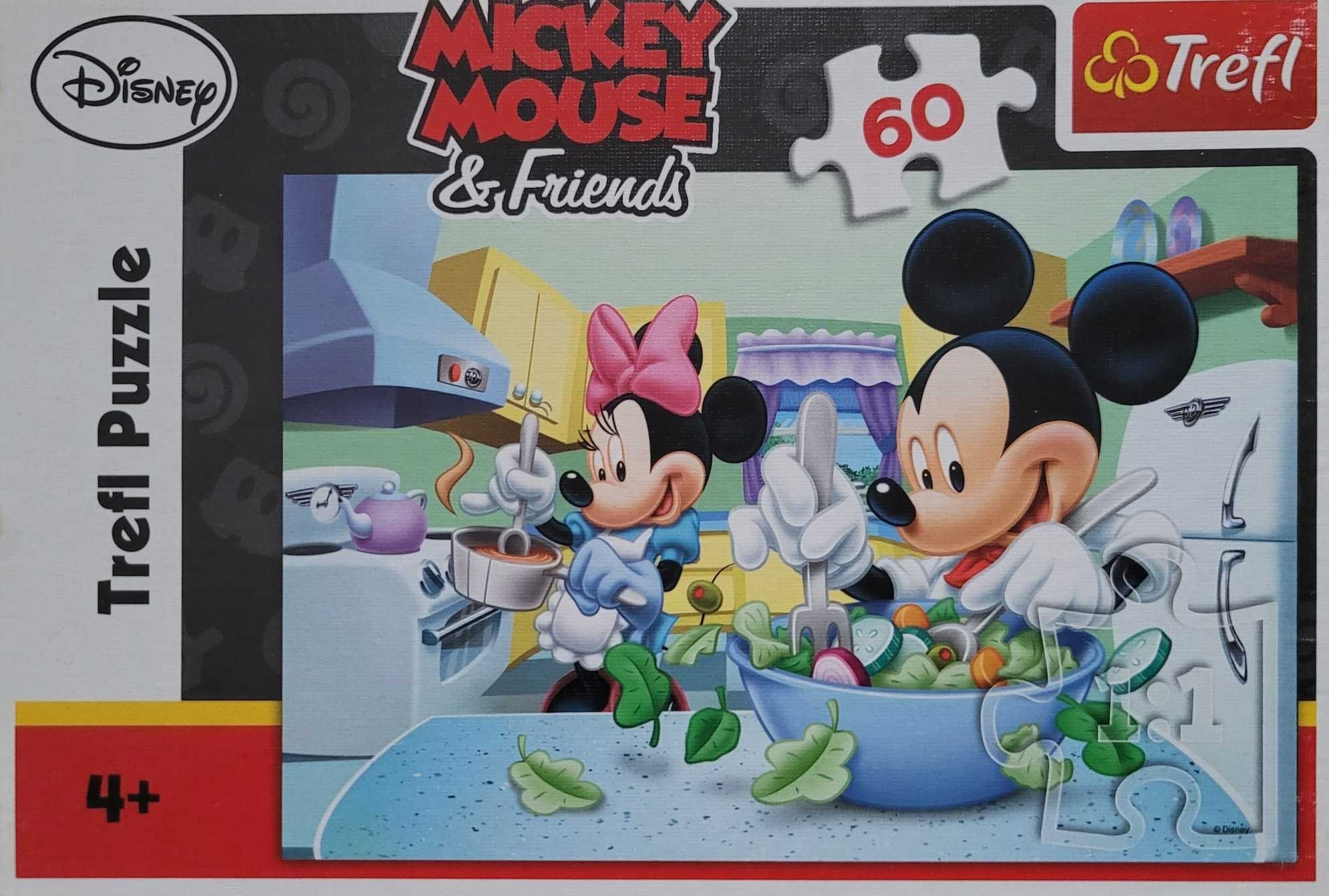 Zestaw puzzli 10 sztuk m.in. Mickey Mouse, McQueen, 101 Dalmatyńczyków