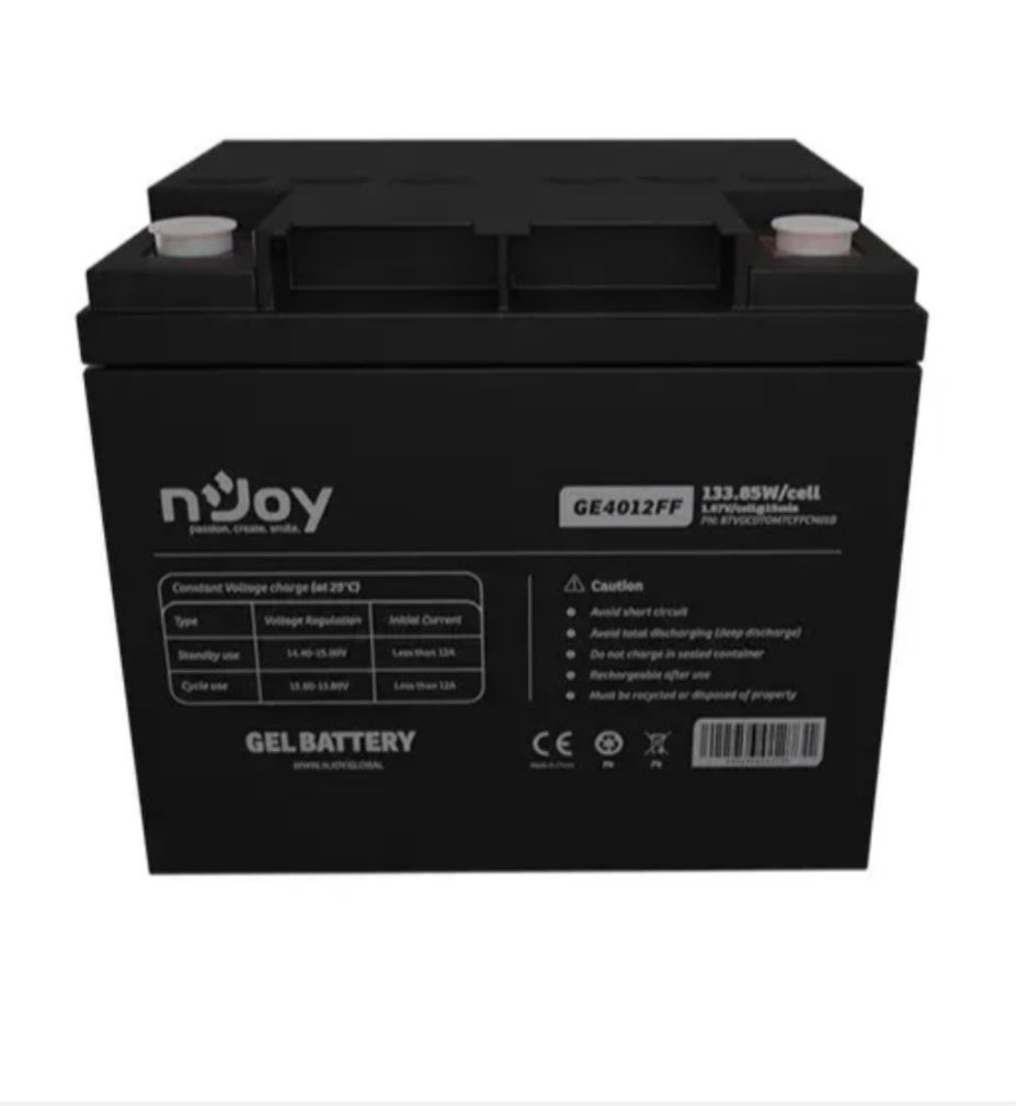 Аккумуляторная батарея гелева gel NjoyF 12V 40AH