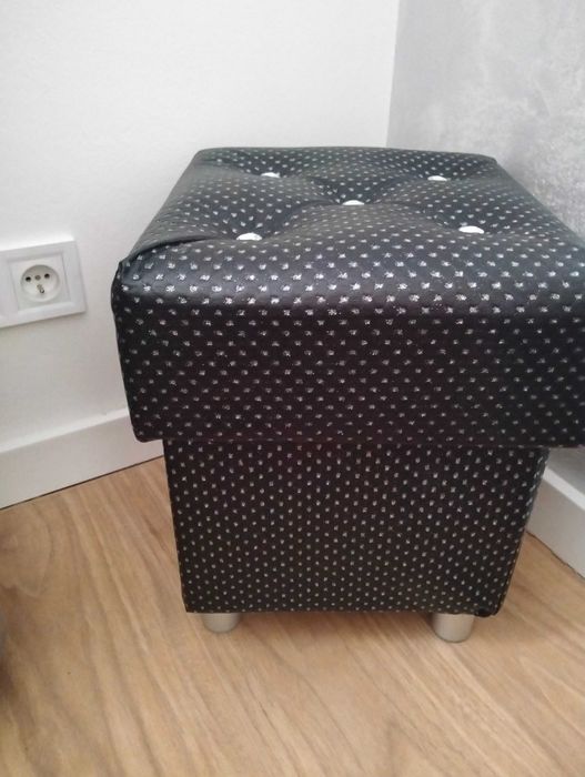 Pufy 2 szt kryształki styl Glamour okazja