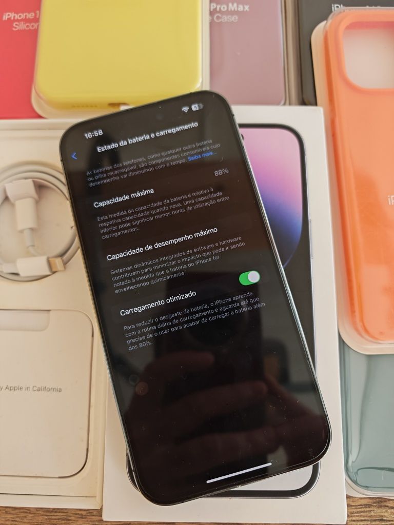 iPhone 14 Pro Max 256GB Roxo Em  Bom estado Aceito Retomas