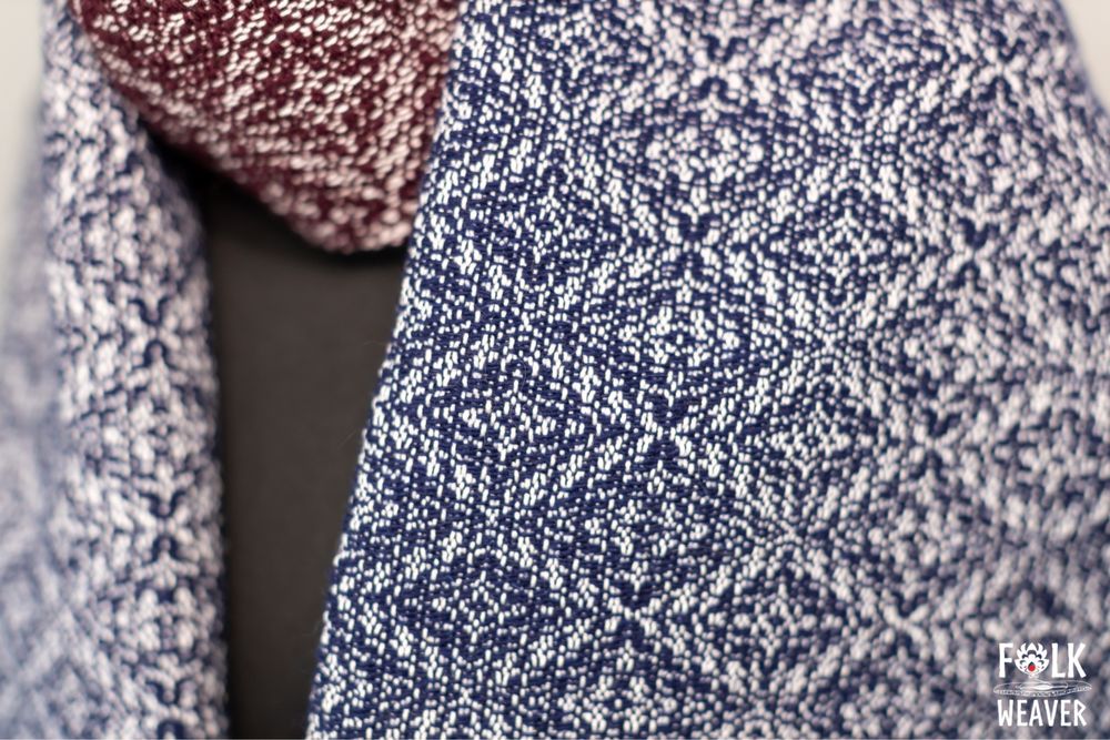 Ręcznie tkany szal Folk Weaver „Zmierzch” rękodzieło szalik handmade