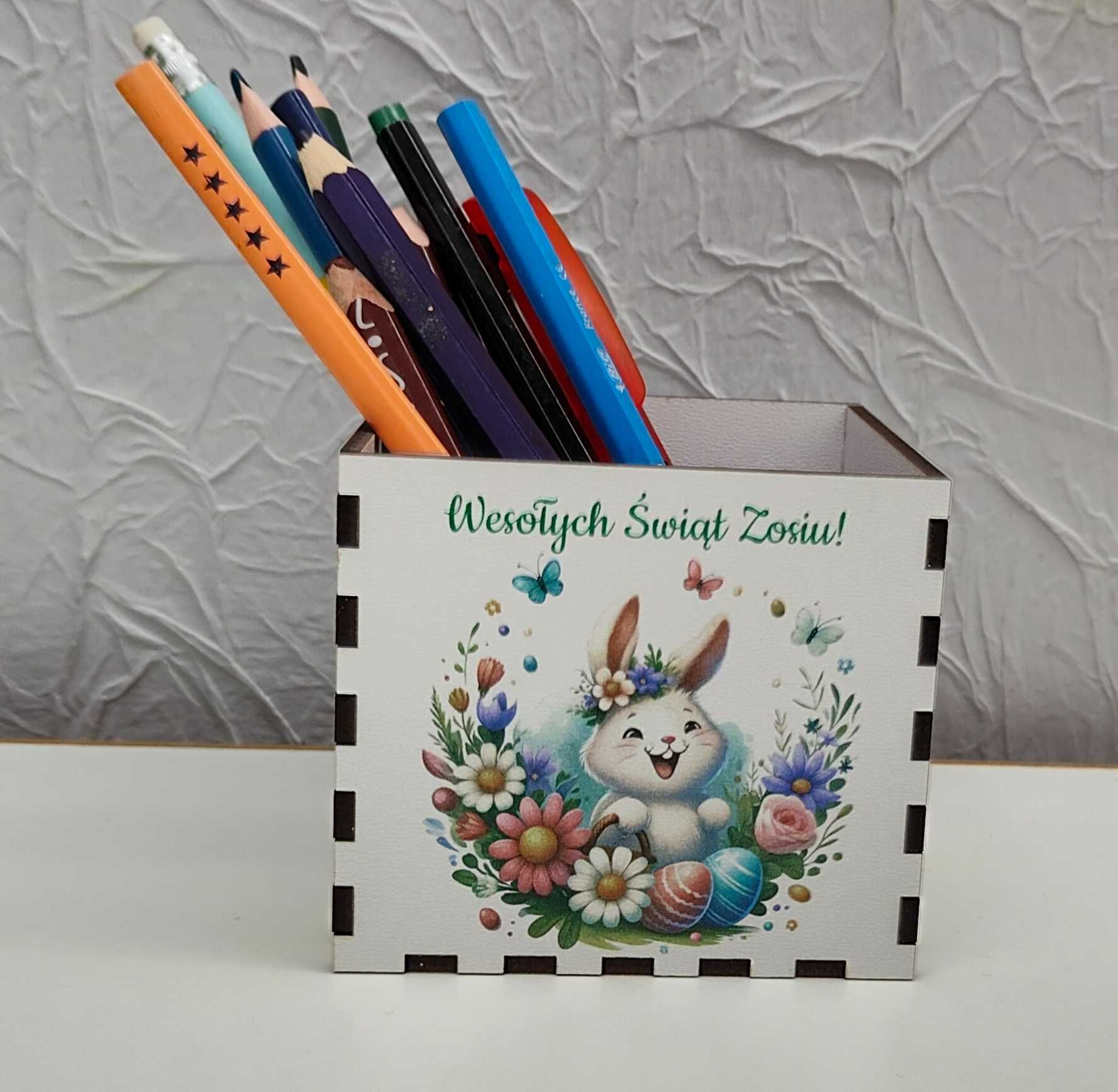 Organizer box pudełko na słodycze kredki przybornik Wielkanoc 12 wz