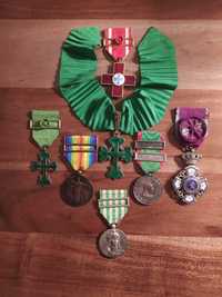 Conjunto de Condecorações Medalhas Militares 1ª Guerra Mundial