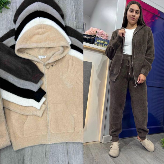 Женский теплый костюм премиум качество альпака 42-52 Жіночий костюм