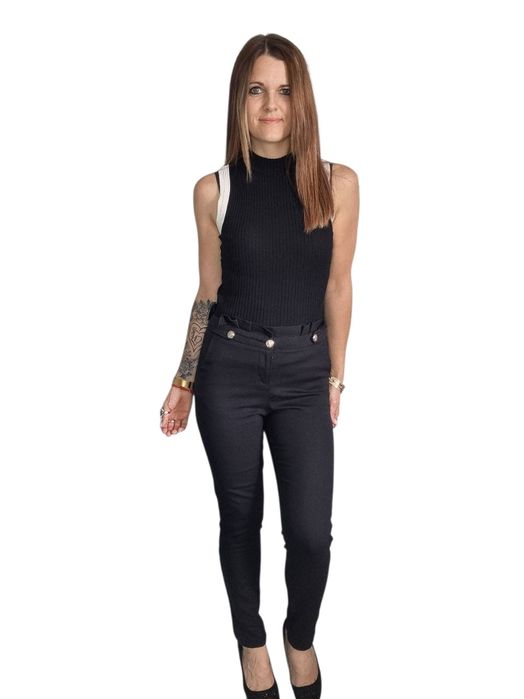 Czarne spodnie freesia rozmiar s 36