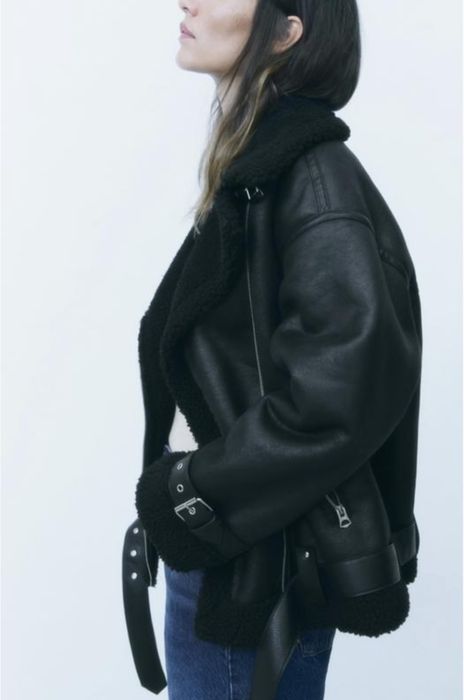 Куртка дублянка zara р l куртка авіатор зара косуха размер л