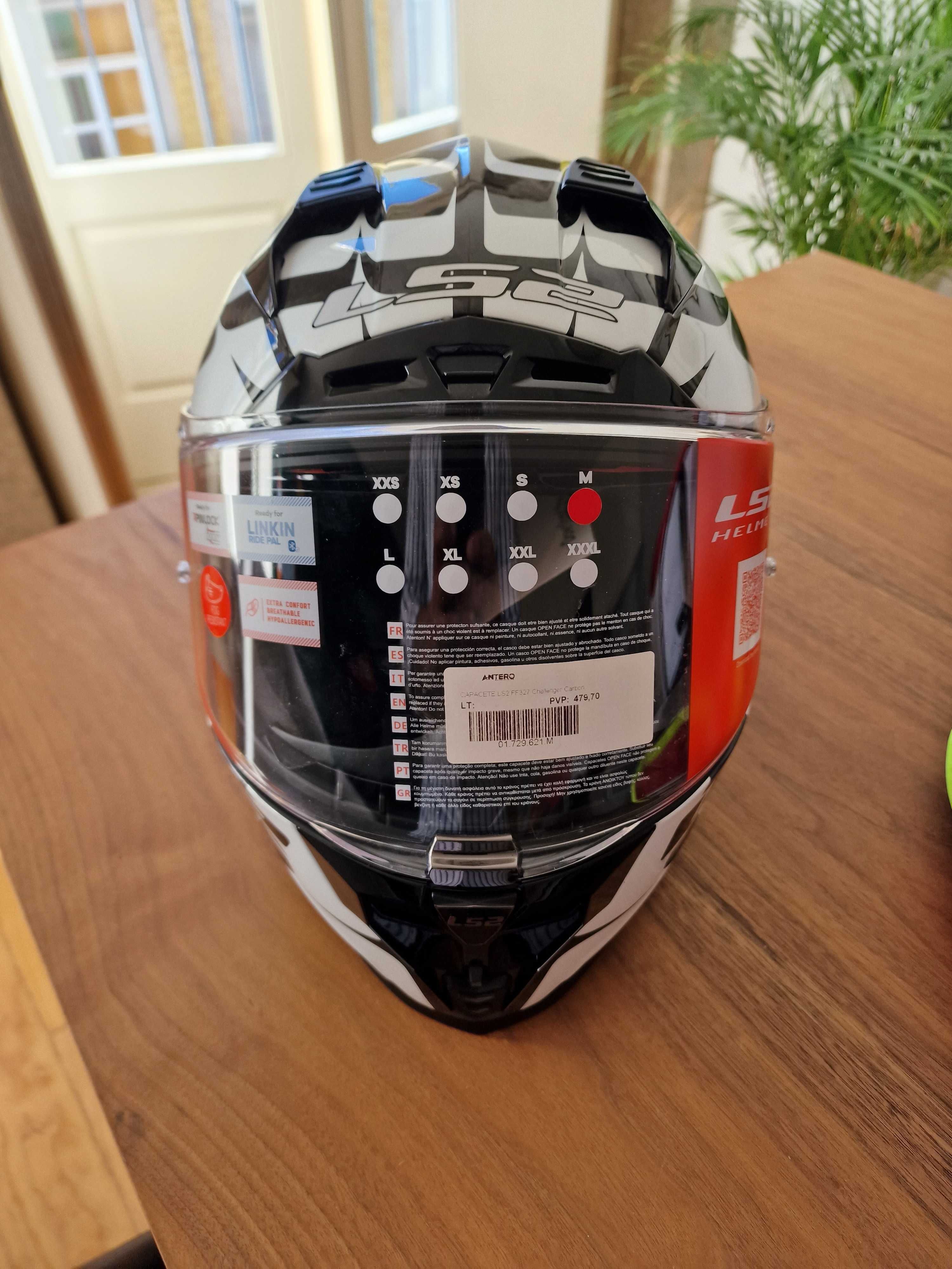 Capacete LS2 challenger carbon