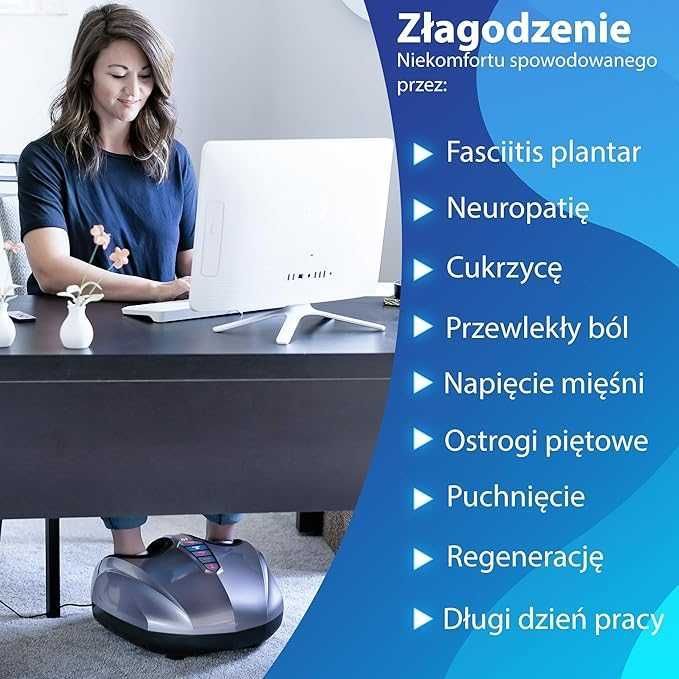Masażer Shiatsu z Podgrzewaniem.Ulga dla Mięśni,Relaks w Każdej Chwili