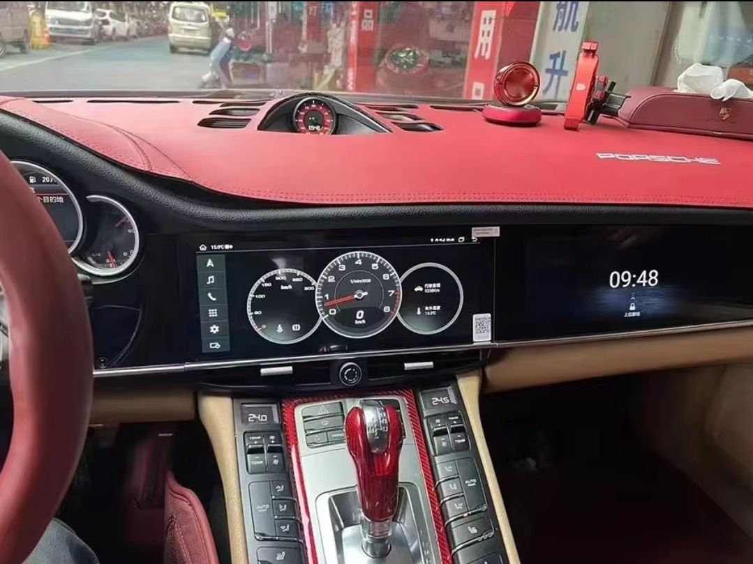 Rádio Porsche Panamera 10-16 Android 13 Duplo ecrã (Novo)