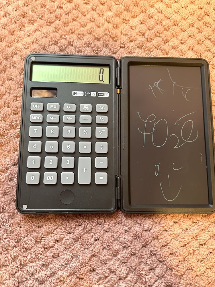 Kalkulator i notes SJYDQ 12 dużych cyfr Wyświetlacz LCD