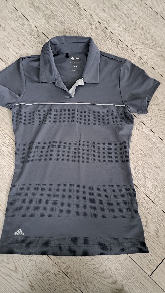 Koszulka bluzka polo adidas szara XS s 36 puremotion