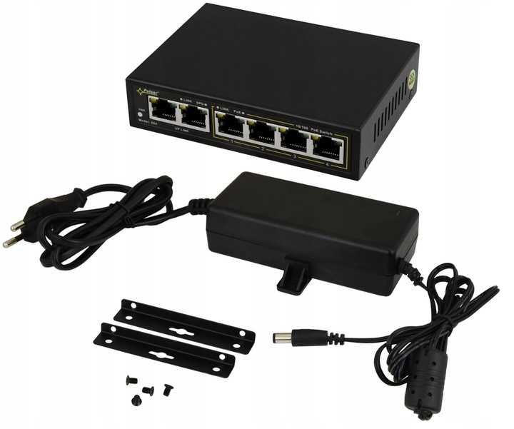 Switch PoE Pulsar S64 v1.2 – 6 portów, 4xPoE