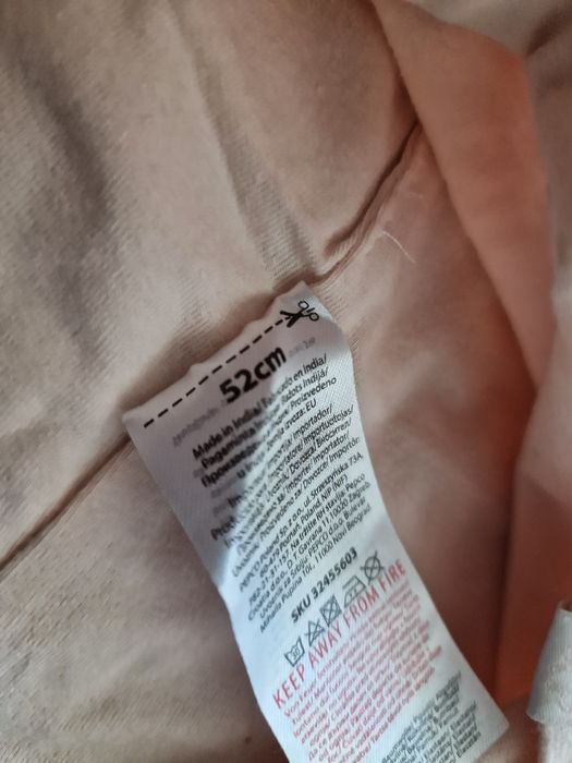 Czapka cieńka dziewczęca, rozmiar 52, wiosna jesień, kremowa