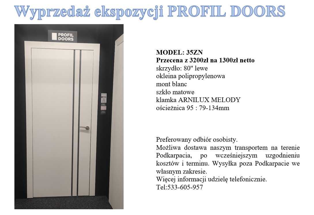 Drzwi wewnętrzne profildoors 35ZN 80 lewe