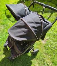 Valco Baby Snap Duo Sport - bliźniaczy wózek spacerowy | Coal Black
