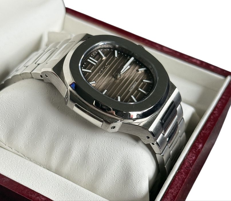 Zegarek seiko mod automatyczny brazowo czarno srebrny nowy nautilus