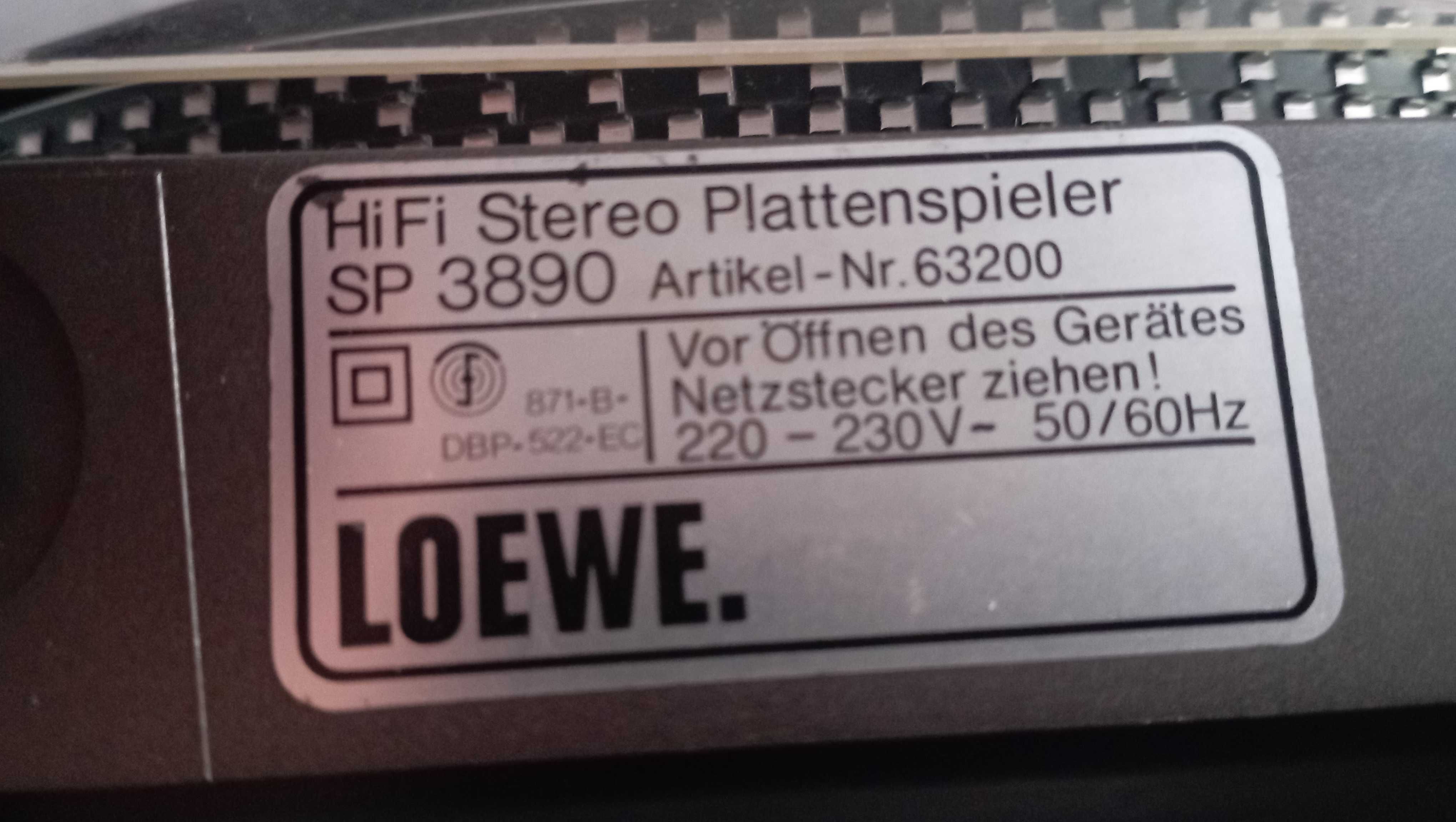 Немецкий автомат.проигрыватель Loewe SP3890