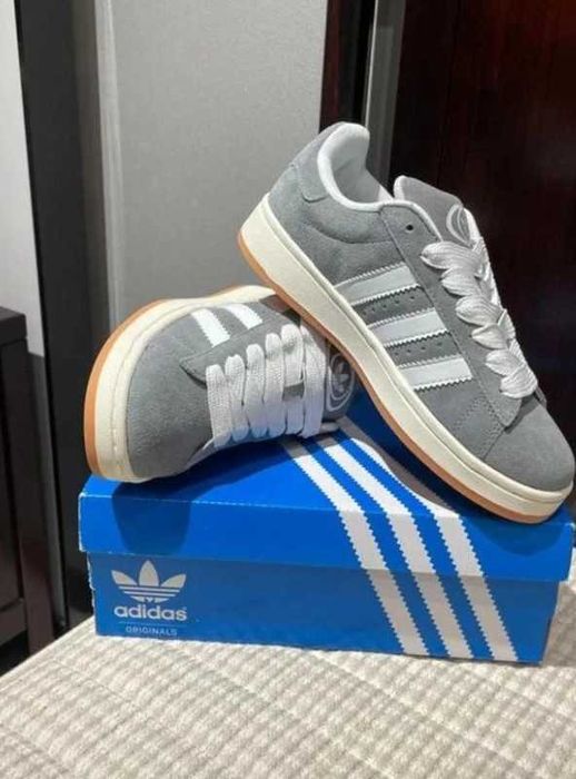 Buty meskie Mokasyny adidas_Campus_00s_Grey_White R.36