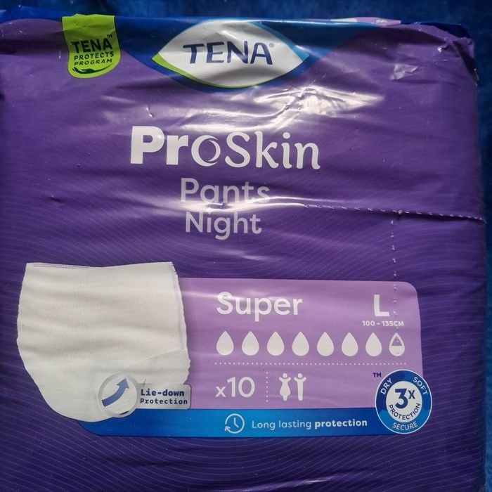 Pieluchomajtki Tena Proskin noc L 10szt