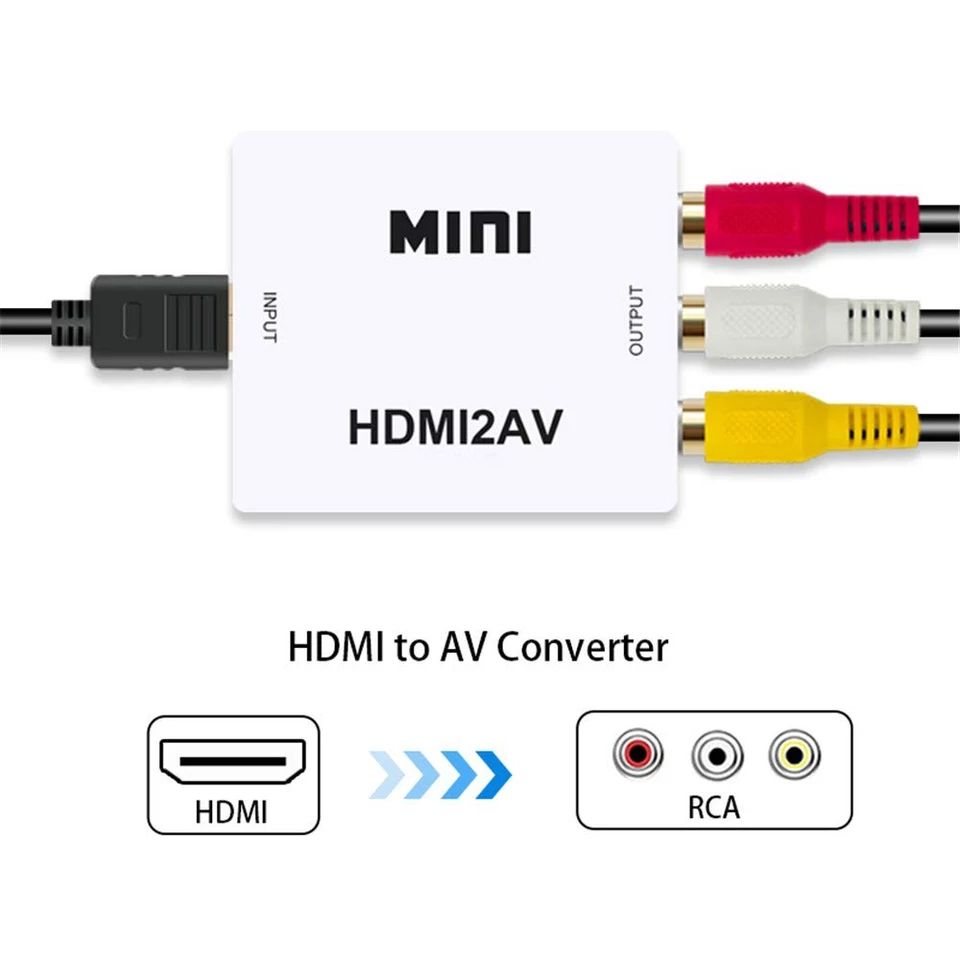 Новый качественный конвертер HDMI to AV (RCA "тюльпан") 720p/1080p