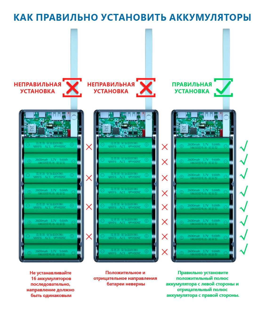 Кейс корпус PowerBank C16-PD-QI Коробка 18650 Быстрая зарядка