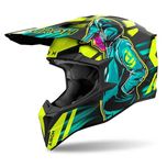 Kask motocyklowy off road ATV quad AIROH Wraaap Cyber Yellow Matt