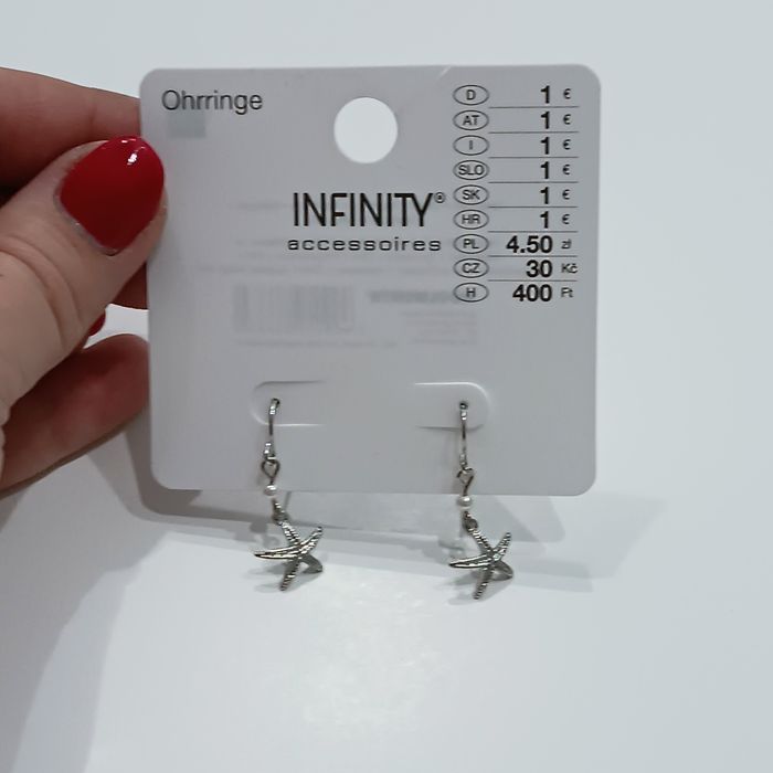 Sztuczna biżuteria kolczyki rozgwiazdy