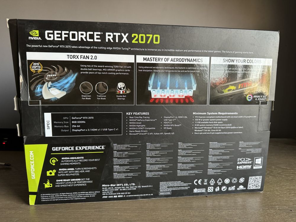 Karta graficzna MSI RTX 2070 Armor