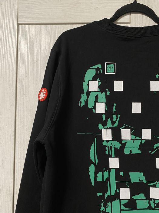 Світшот чоловічий CAV EMPT з принтом котон чорний made in japan
