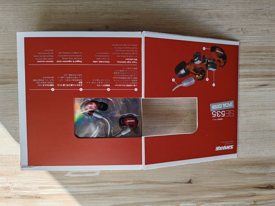 Shure SE535 słuchawki IEM monitory douszne dokanałowe