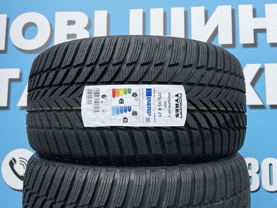 275/35r21 Nokian Snowproof2 SUVшини зимові комплект нові
