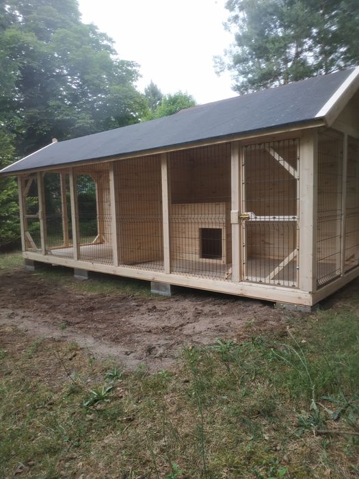 drewniany nowy kojec klatka buda dla psa kota 5m x 2m