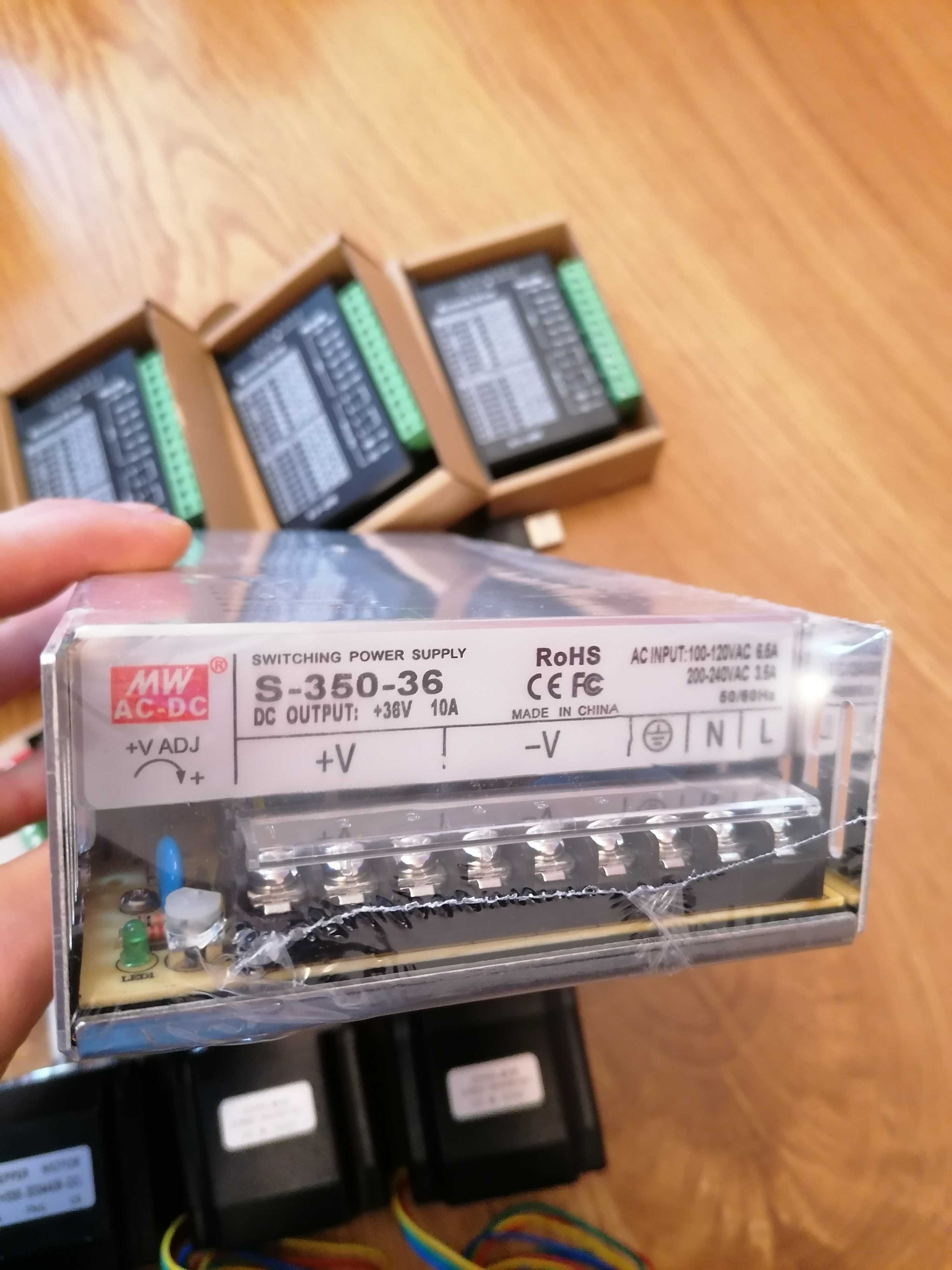 NEMA 23 Zestaw CNC 4 osie 1.2Nm frezarka ploter plazma