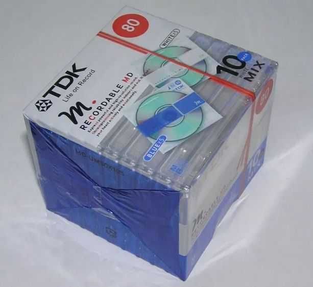 Новые аудио минидиски Victor (JVC) Sony TDK 80 min., 5-10 шт. упаковка