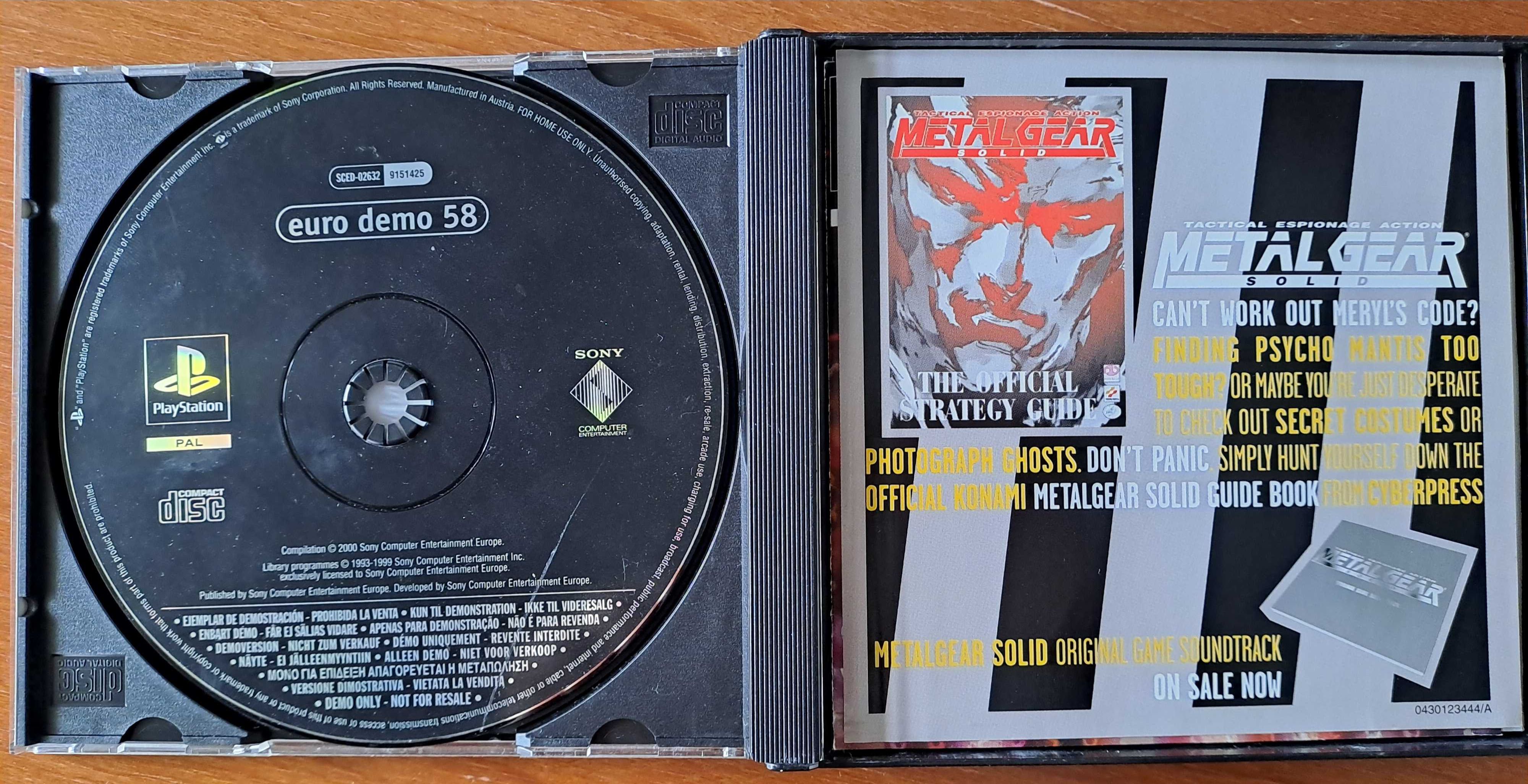 Jogo Metal Gear Solid playstation