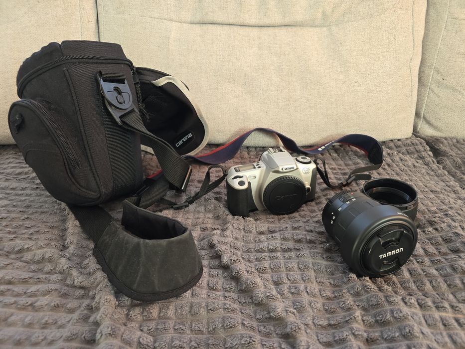 Canon EOS 300 zestaw z obiektywem Tamron