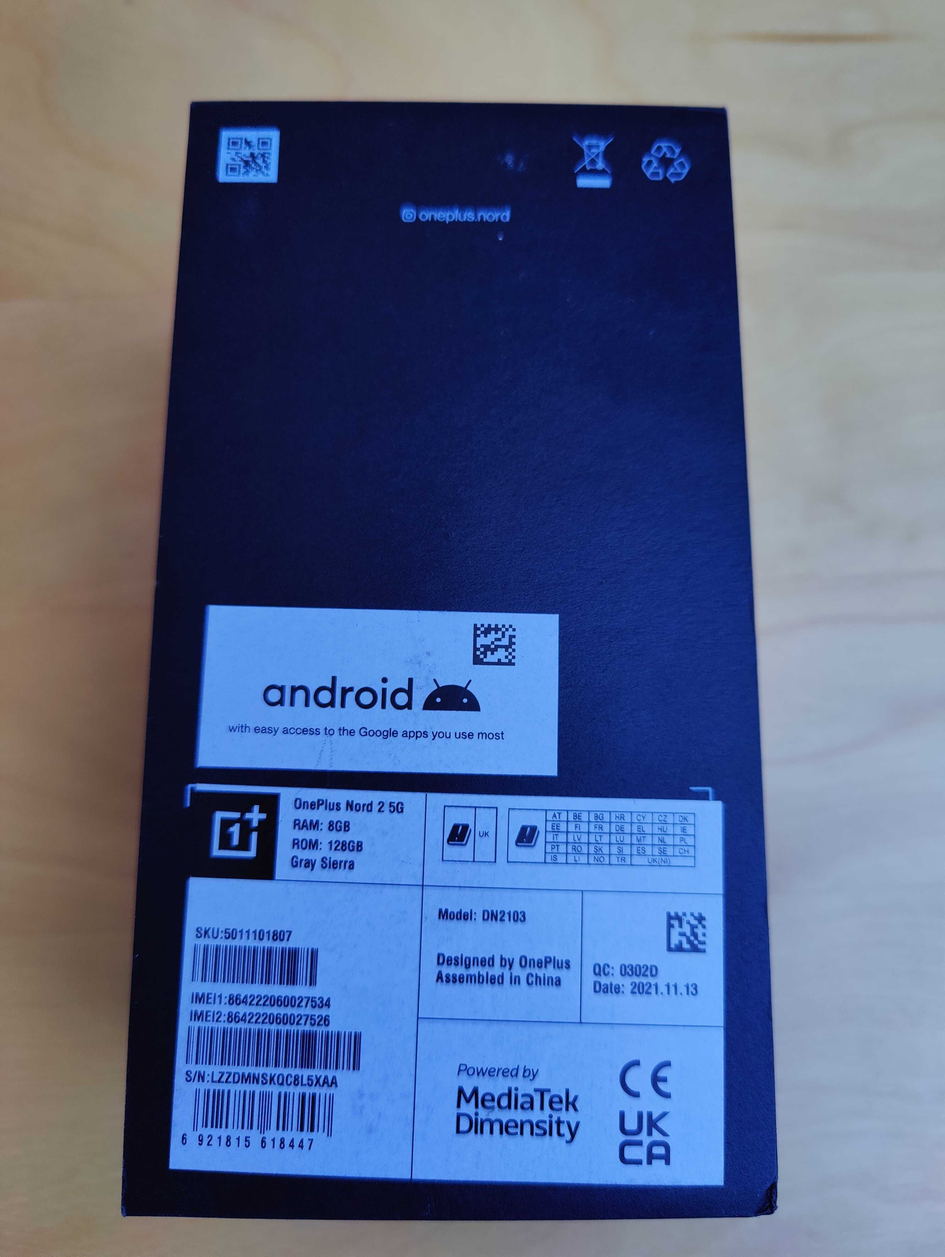 Oneplus Nord 2 5G 8/128GB Uszkodzony