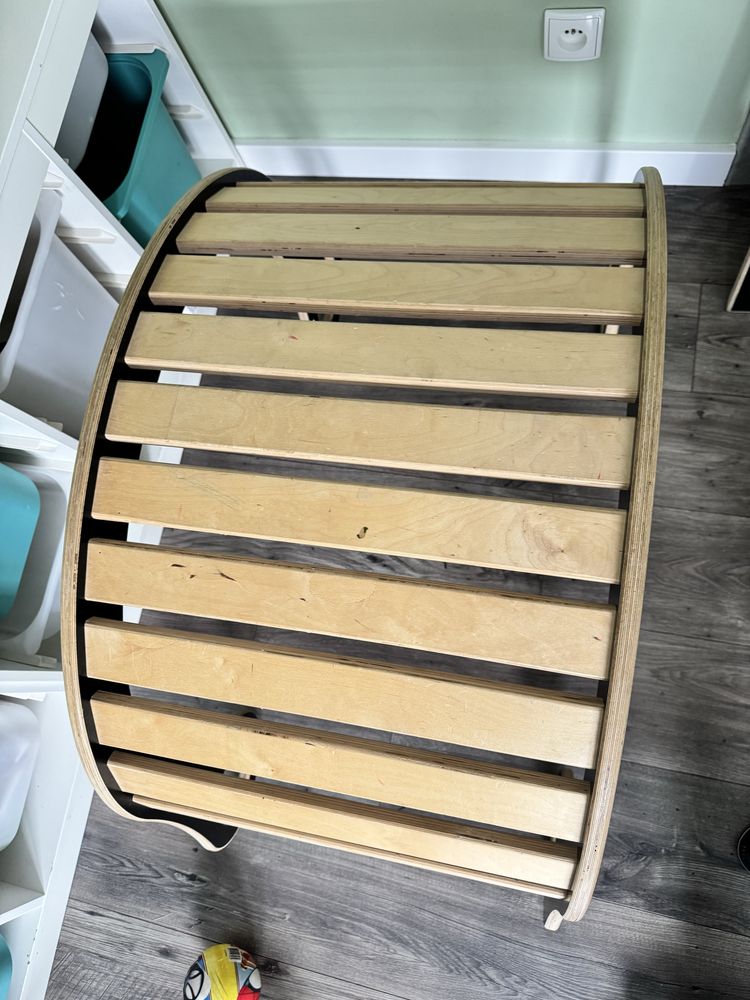 Drewniany bujak z drabinka zjezdzalnia good wood
