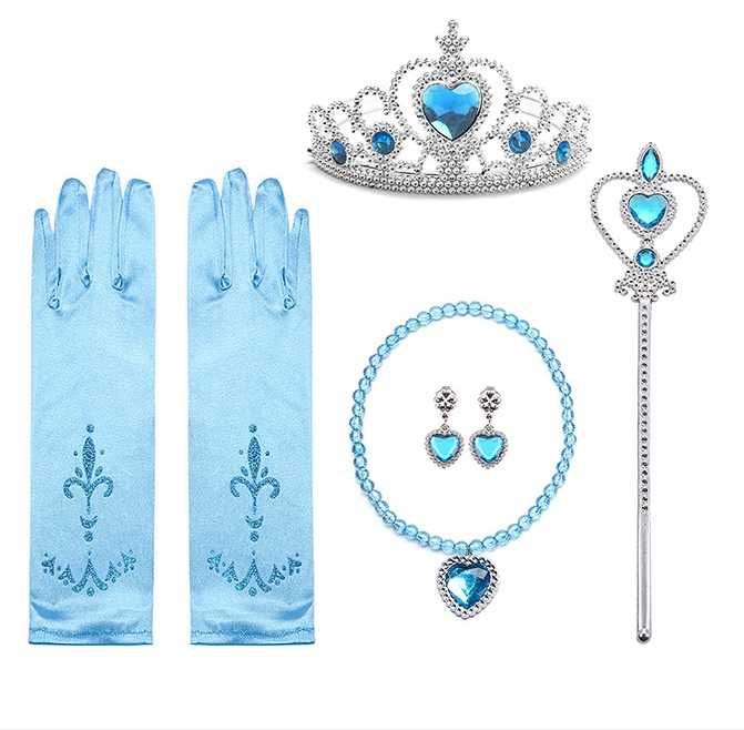 набор Эльзы корона коса перчатки Принцесса Анна Фрозен Холодное сердце